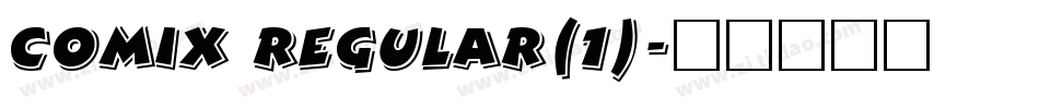 Comix Regular(1)字体转换